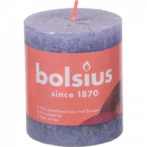 Свіча Bolsius 80/68 рустік Сутінковий синій, арт. 103668780363
