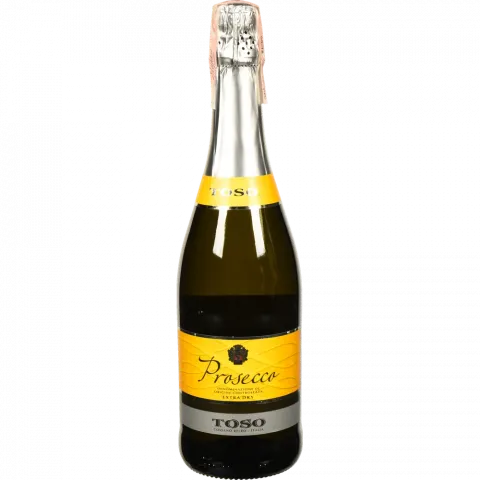 Вино ігристе Toso Prosecco Spumante Extra Dry DOC 0,75 л сух. біле