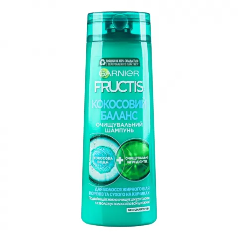 Шампунь FRUCTIS 400 мл Баланс Зволоження д/жир. вол. біля коренів та сух. на кінчиках