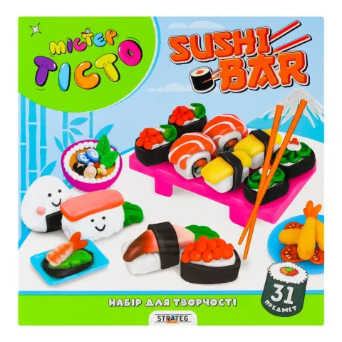 Набір д/творчості Strateg Містер тісто Sushi Bar укр. 41013