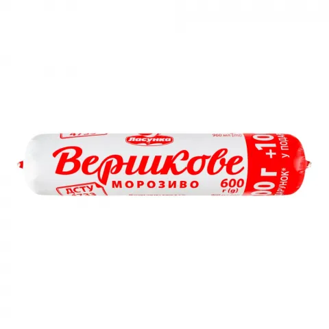 Морозиво Ласунка 600 г Вершкове
