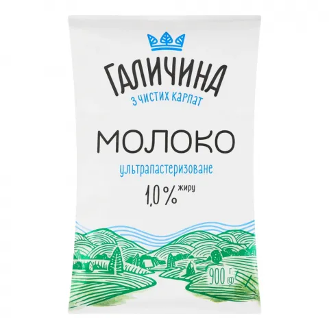 Молоко Галичина 1 900 г т/ф