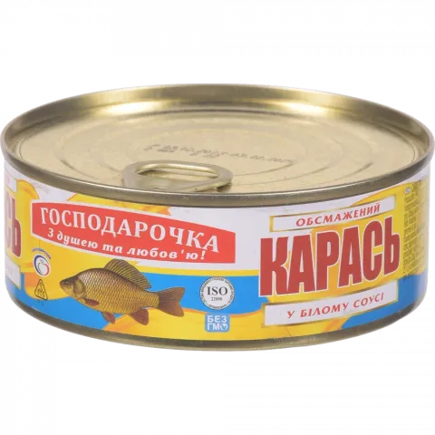 Конс Карась Господарочка 250 г з/б обсмаж. у білому соусі