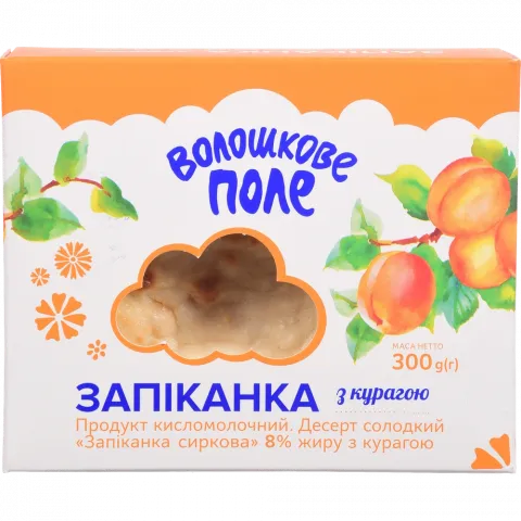 Запіканка сирна Волошкове поле 8 300 г Курага