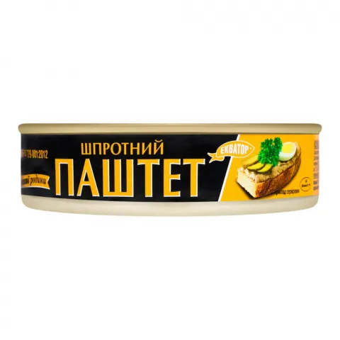 Паштет шпротний Екватор 160 г з/б 2