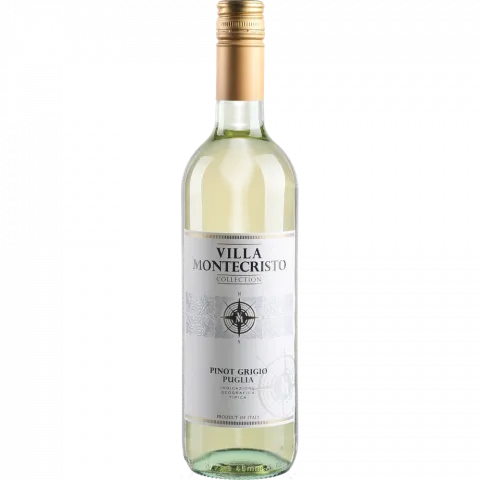 Вино VILLA MONTECRISTO Піно Гріджіо Апулія 12 0,75 л біле сух. (Італія)