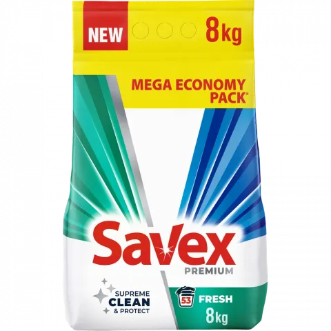 Порошок Savex 9/8 кг автомат Parfum Lock 2in1 Fresh И912/И978