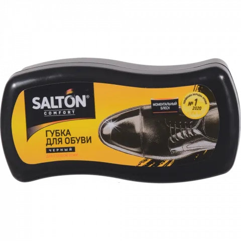 Губка д/шкіри Salton Хвиля д/гладк. з норк. олією чорн.