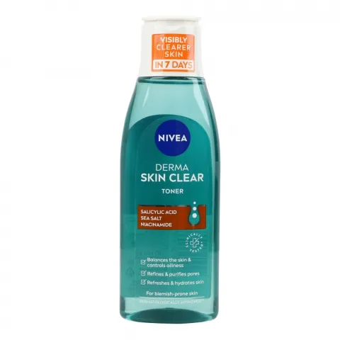 Тонік д/обличчя Nivea 200 мл Нормалізуючий Derma Skin Clear