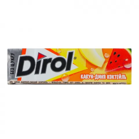 Жув. гумка Dirol 14 г Кавун + Диня