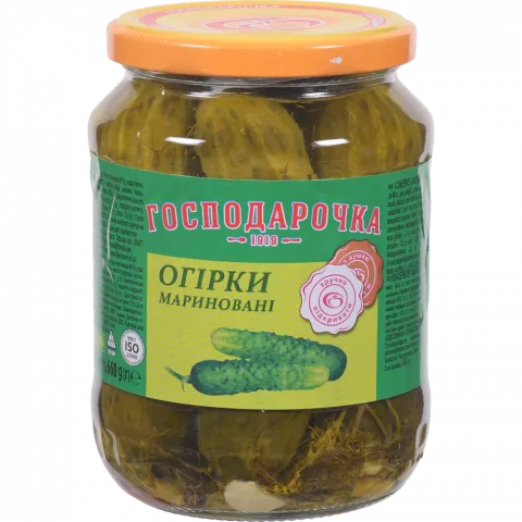 Конс Огірки Господарочка 660 мл скл.