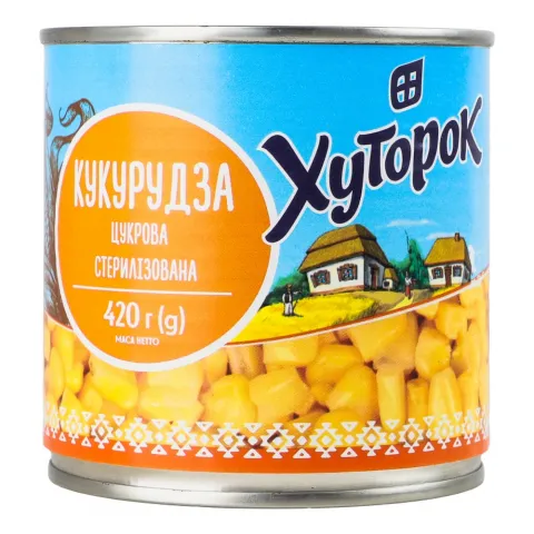 Конс Кукуруза Хуторок 410 г з/б цукрова