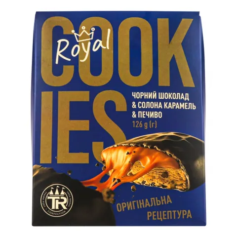 Печ Truff Royal Cookies 126 г сол. карам. в чорн. шок.