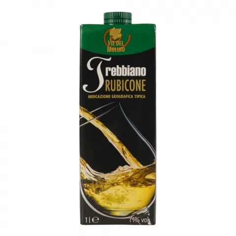 Вино Rubicone Via Del Molino Trebbiano 1 л т/пак 11 (Італія)