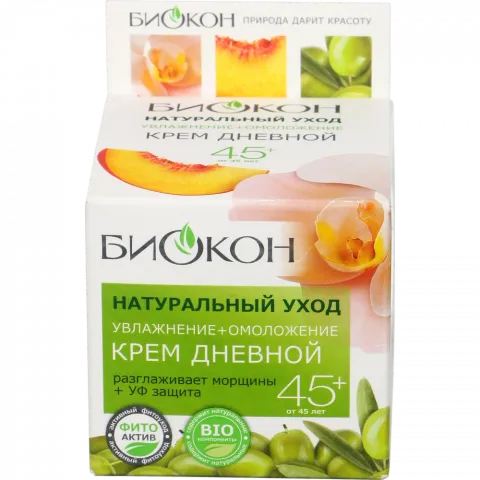 Крем д/обличчя Біокон 50 мл ден. Натуральний догляд зволоження та омолодження