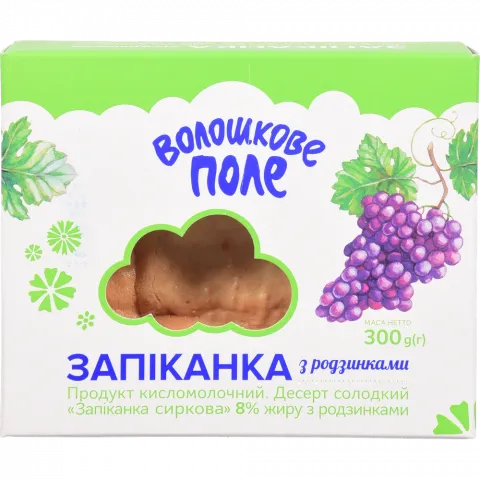 Запіканка сирна Волошкове поле 8 300 г Родзинки