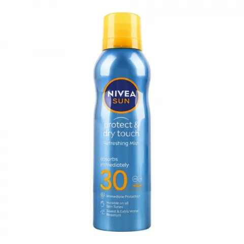 Спрей Nivea Sun 200 мл  сонцезахисний освіжаючий Захист та сухий дотик SPF 30