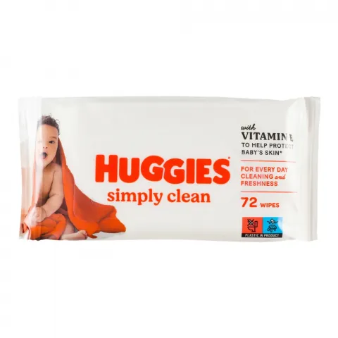 Серветки вологі Huggies 72 шт. Simply clean