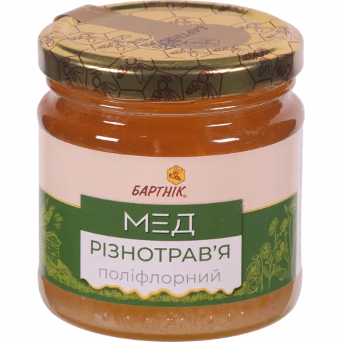 Мед Бартнік 250 г скл. Різнотрав`я