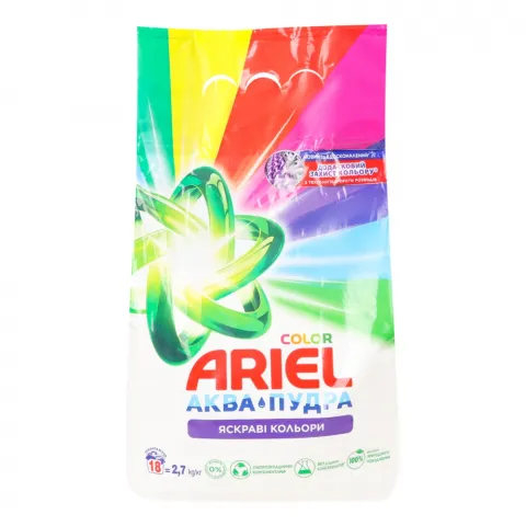 Порошок Ariel 2,7/3 кг автомат Аква-Пудра Колор