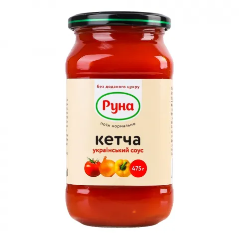 Соус Руна 475 г Кетча зі стевією український