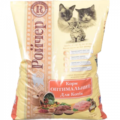 Корм д/котів Ройчер 6 кг сух. Оптимальний