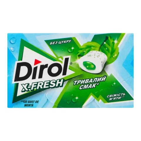 Жув. гумка Dirol X-Fresh 19,5 г свіжість м`яти