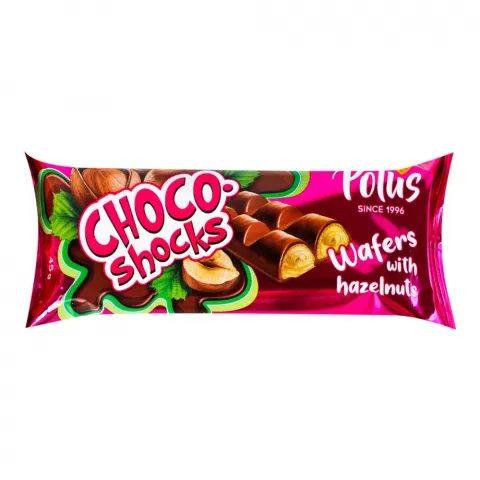 Вафлі Choco-shocks 45 г з горіхом фундук