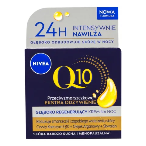 Крем NIVEA 50 мл ніч. проти зморшок Відновлючий Q10