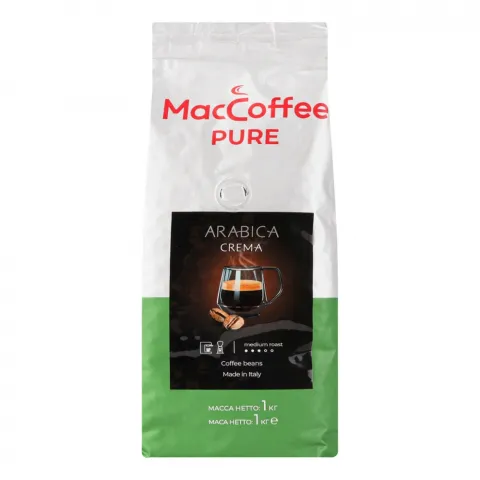Кава Мак Кофе 1 кг зерн. Pure Arabica Crema