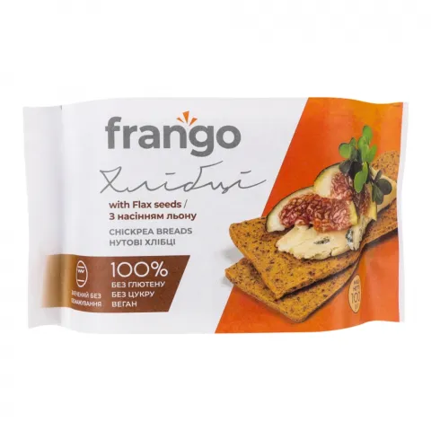 Хлібці Frango 100 г нутові з насінням льону