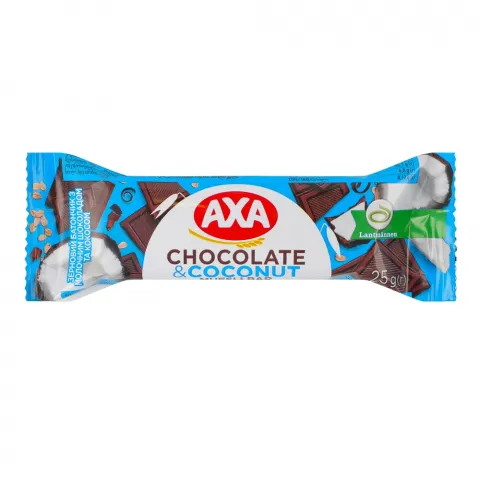 Бат злаковий AXA 25 г з мол. шок. та кокосом
