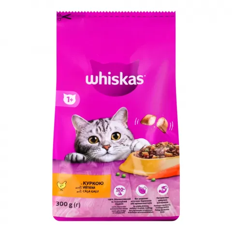 Корм д/котів Віскас 300 г сух. з куркою