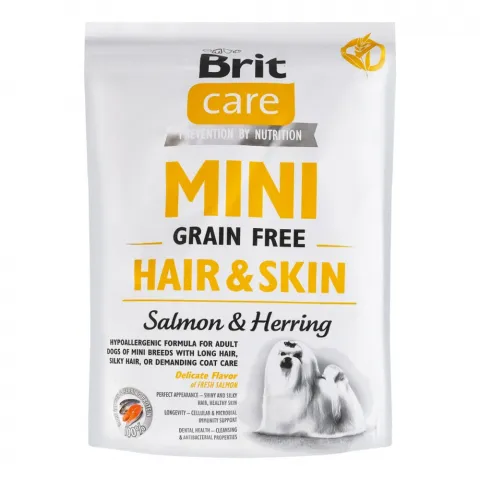 Корм д/собак Brit Care GF Mini 400 г д/малих порід здорова шкіра та шерсть