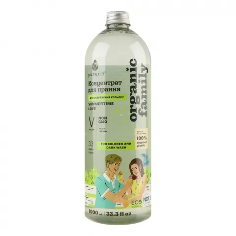 Гель д/прання Organic Family 1 концентр. Summertime Love з Календулою