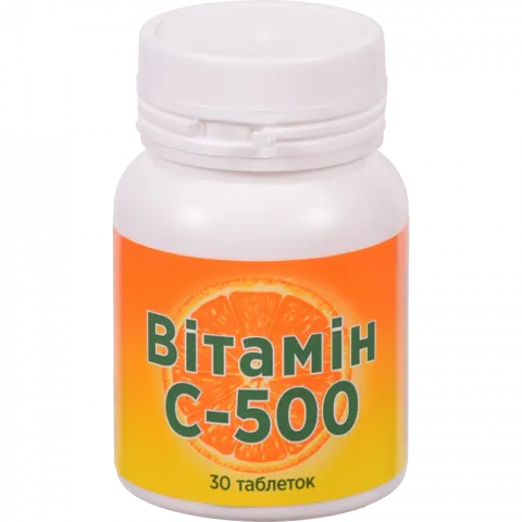 Добавка дієтична К енд Здоров`я Вітамін С-500 30 табл. Банка