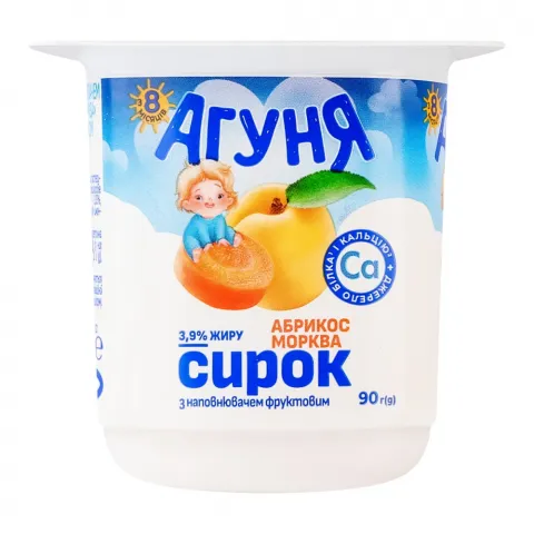 Сирок Агуня 3,9 90 г Абрикос-морква