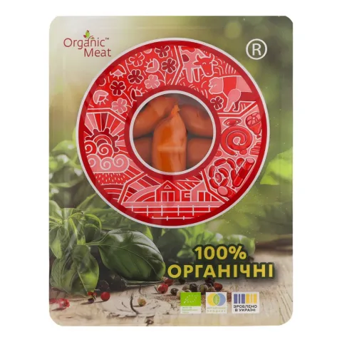 Сосиски Organic meat Міні з телятиною 260 г в/ґ органічні
