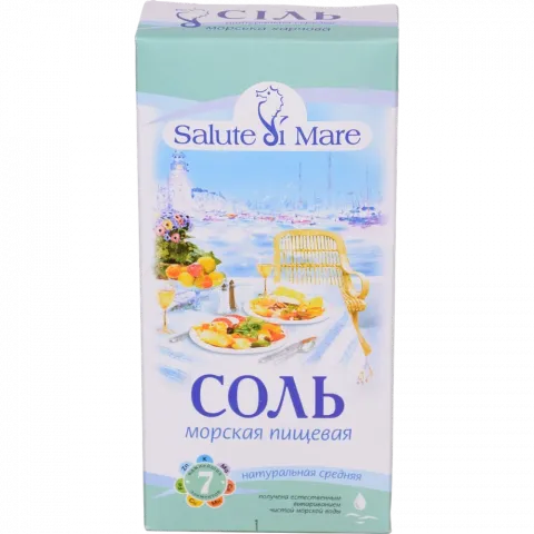 Сіль морська Salute di Mare 750 г середня