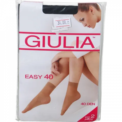Шкарпетки жін. Giulia 2 пари Easy 40 Top Comfort Nero 5