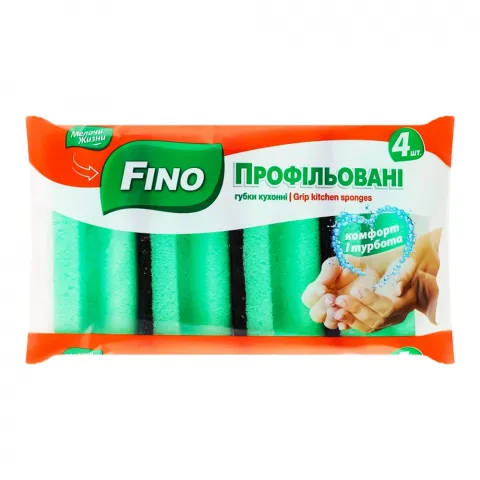 Губки кух. МЖ/FINO 4 шт. Спецефект Профіль 0303/0524
