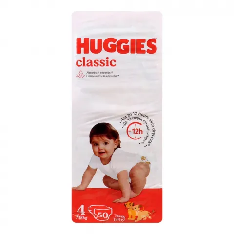 Підг. Huggies Класік 50 шт. Jumbo 4 (7-18 кг)