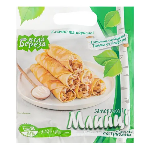 Млинці Біла береза 370 г з куркою та грибами