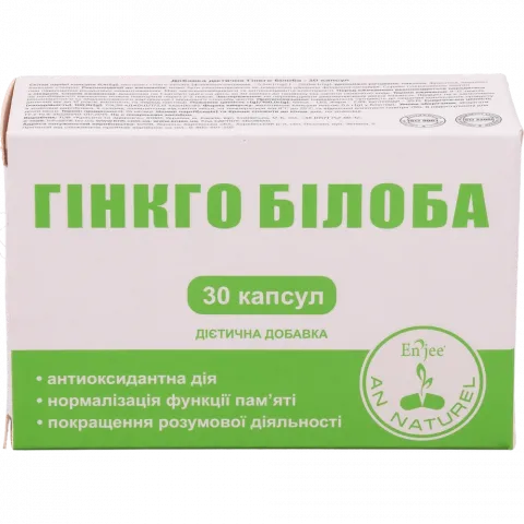 Засіб Enjee An Naturel Гінкго Білоба 30 капс. 0,4 г