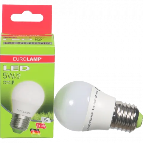 Лампа LED EuroLamp куля біла 5 Вт Е27