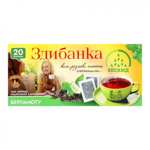 Чай Здибанка 20 шт. чорн. з ароматом бергамоту