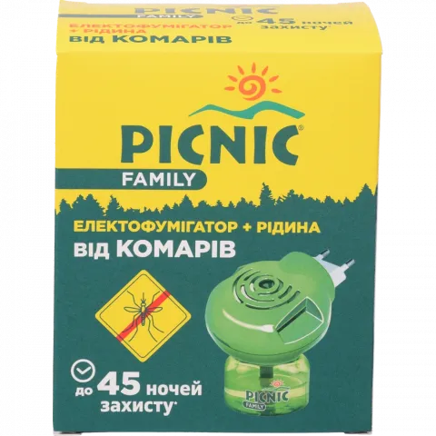 Фумігатор в/комарів Picnic + Рідина 30 мл Family