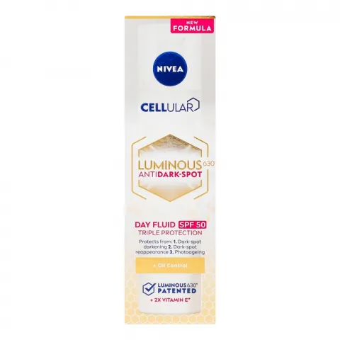 Флюїд д/обличчя Nivea 40 мл ден. Luminous 630 Потрійний захист SPF50