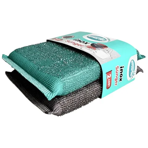 Набір губка- шкребок SMARTER нерж 2 шт(Туреччина) И807