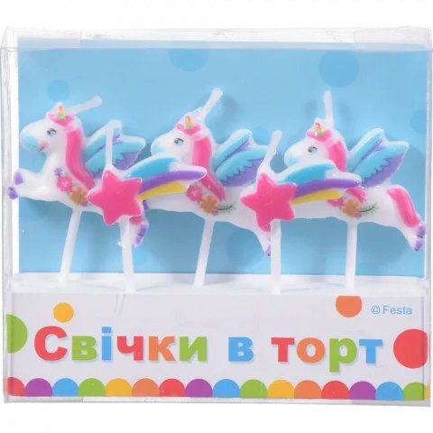 Свічки фігурки Party Favors Звірятка 5 шт./уп.